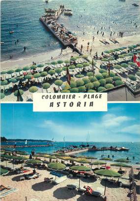 CPSM FRANCE 06 "Juan Les Pins, plage du Colombier, hôtel Astoria"