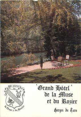 CPSM FRANCE 12 "Peyreleau, grand hôtel de la Muse et du Rozier"