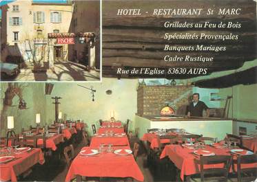 CPSM FRANCE 83 "Aups, hôtel restaurant Saint Marc"