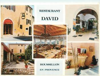 CPSM FRANCE 84 "Roussillon, restaurant David"
