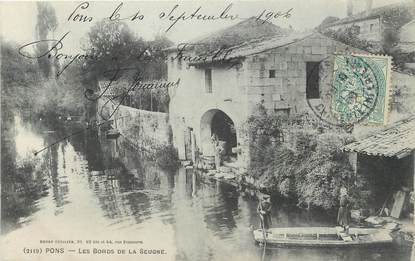 / CPA FRANCE 17 "Pons, les bords de la Seugne"