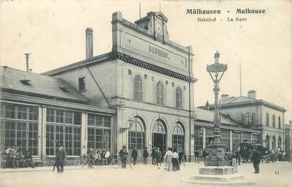 CPA FRANCE 68 "Mulhouse, la gare"