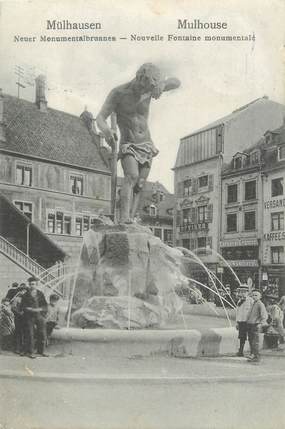 CPA FRANCE 68 "Mulhouse, nouvelle fontaine monumentale"