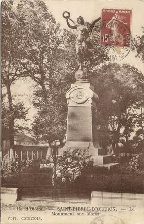 / CPA FRANCE 17 "Saint Pierre d'Oleron" / MONUMENT AUX MORTS