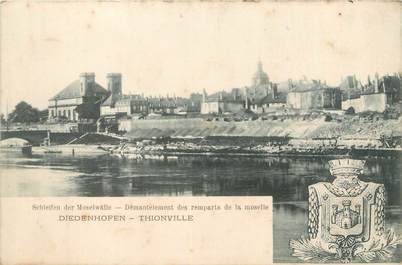 CPA FRANCE 57 "Thionville, démentelement des remparts de la moselle"