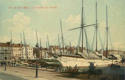 CPA FRANCE 76 "Le Havre, le bassin des Yachts"