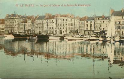 CPA FRANCE 76 "Le Havre, le quai d'Orléans et le bassin du commerce"