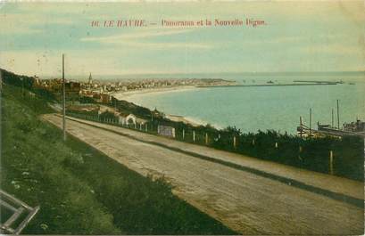 CPA FRANCE 76 "Le Havre, panorama et la nouvelle digue"