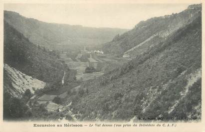 CPA FRANCE 39 "Excursion au Hérisson, le val dessus" / Ed. R. CHAPUIS