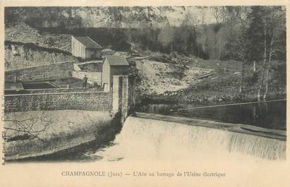 CPA FRANCE 39 "Champagnole, l'ain au barrage de l'usine électrique" / Ed. R. CHAPUIS