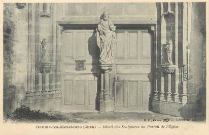 CPA FRANCE 39 "Baume les Messieurs, détail des sculptures du portail de l'église" / Ed. R. CHAPUIS