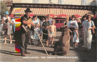 CPSM FRANCE 09 "Saint Girons, montreur d'ours"