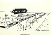 12 Aveyron CPSM FRANCE 12 "Larzac Paris, dessins de Philippe Delestre"