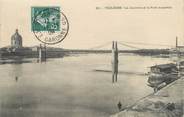 31 Haute Garonne CPA FRANCE 31 "Toulouse, la garonne et le pont suspendu"