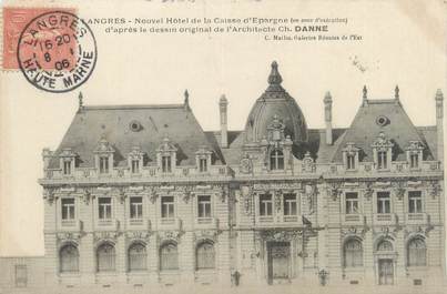 CPA FRANCE 52 "Langres, nouvel hôtel de la caisse d'Epargne"