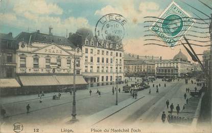CPA BELGIQUE "Liège, place du Mal Foch"