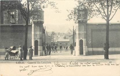 CPA BELGIQUE "Liège, Caserne des Lanciers"