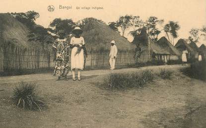 CPA REPUBLIQUE CENTRAFRICAINE " BANGUI, un village indigène"