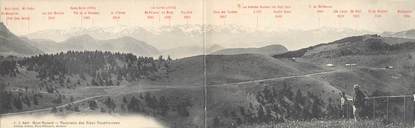 CPA PANORAMIQUE FRANCE 73 "Mont Revard, panorama des Alpes Dauphinoises"