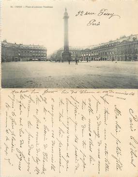 CPA LIVRET FRANCE 75016 "Paris, place et colonne Vendôme"