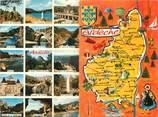 07 Ardeche CPSM LIVRET FRANCE 07 "Ardèche" / CARTE GEOGRAPHIQUE