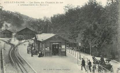 CPA FRANCE 73 "Aix les Bains, la gare du chemin de fer"