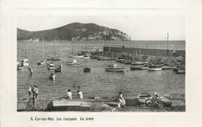 CPSM FRANCE 83 "Saint Cyr sur Mer, les Lecques, la jetée"