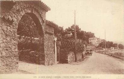 CPA FRANCE 83 "Bandol sur Mer, route vers l'hôtel des Bains"