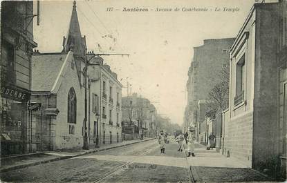 CPA FRANCE 92 "Asnières, avenue de Courbevoie, le Temple protestant"