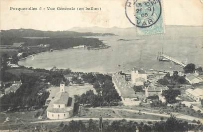 CPA FRANCE 83 "Porquerolles, vue générale "