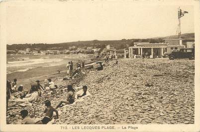CPA FRANCE 83 "Les Lecques, la plage"