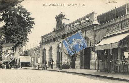 CPA FRANCE 92 "Asnières, la Gare"