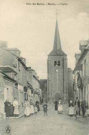CPA FRANCE 18 "Herry, l'Eglise