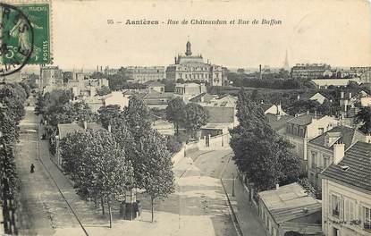 CPA FRANCE 92 "Asnières, rue de Châteaudun et rue de Buffon"