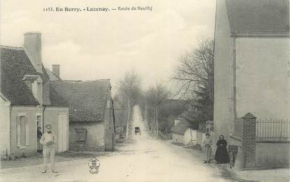 CPA FRANCE 18  "Lazenay, route de Reuilly"