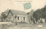 18 Cher CPA FRANCE 18  "Mornay, Eglise et Groupe scolaire"