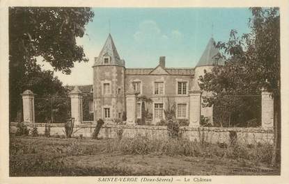 CPA FRANCE 79 "Sainte Verge, le chateau"