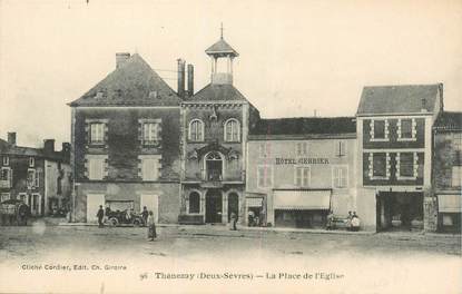 CPA FRANCE 79 "Thénezay, la place de l'Eglise"