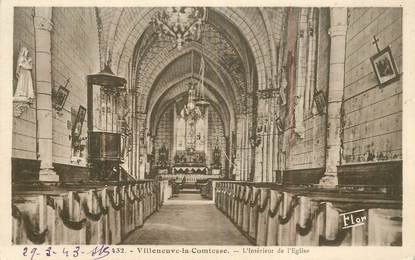 CPA FRANCE 79 "Villeneuve la Comtesse, intérieur de l'église"