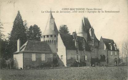 CPA FRANCE 79 "Chef Boutonne, le chateau de Javarzay"