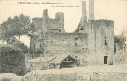 CPA FRANCE 79 "Glénay, les ruines du Chateau"