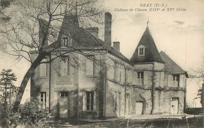 CPA FRANCE 79 "Geay, chateau de Clisson"