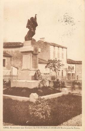 CPA FRANCE 79 "Frontenay Rohan, monument aux morts"
