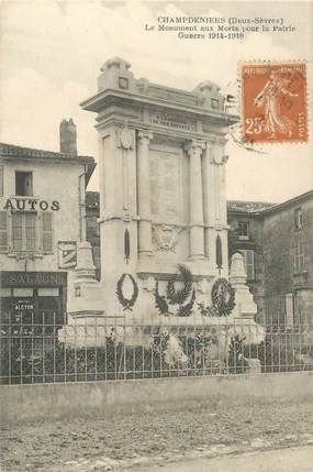 CPA FRANCE 79 "Champdeniers, monument aux morts"