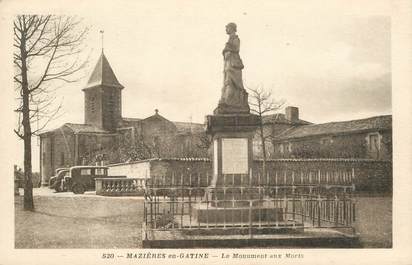 CPA FRANCE 79 "Mazières en Gatines, monument aux morts"