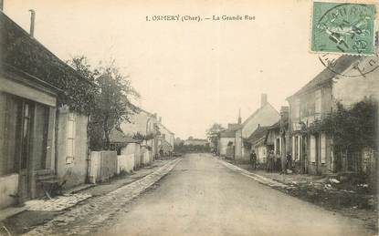 CPA FRANCE 18  "Osmery, la grande rue"