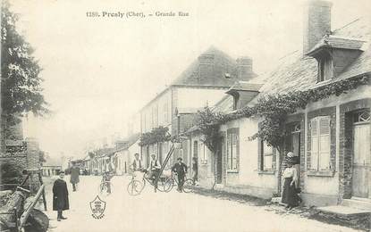 CPA FRANCE 18  "Presly, la grande rue"