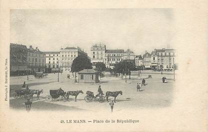 CPA FRANCE 72 "Le Mans, place de la République" / PHOTOTYPIE J. BOUVERET