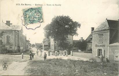 CPA FRANCE 18  "Quincy, la route de Reuilly, Boulangerie"