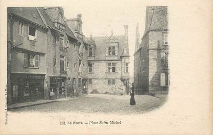 CPA FRANCE 72 "Le Mans, Place Saint Michel" / PHOTOTYPIE J. BOUVERET